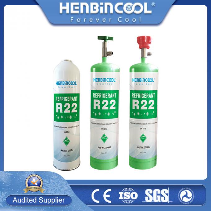 Henbincool R22 1000g in High Pressure Can Refrigerant Gas
