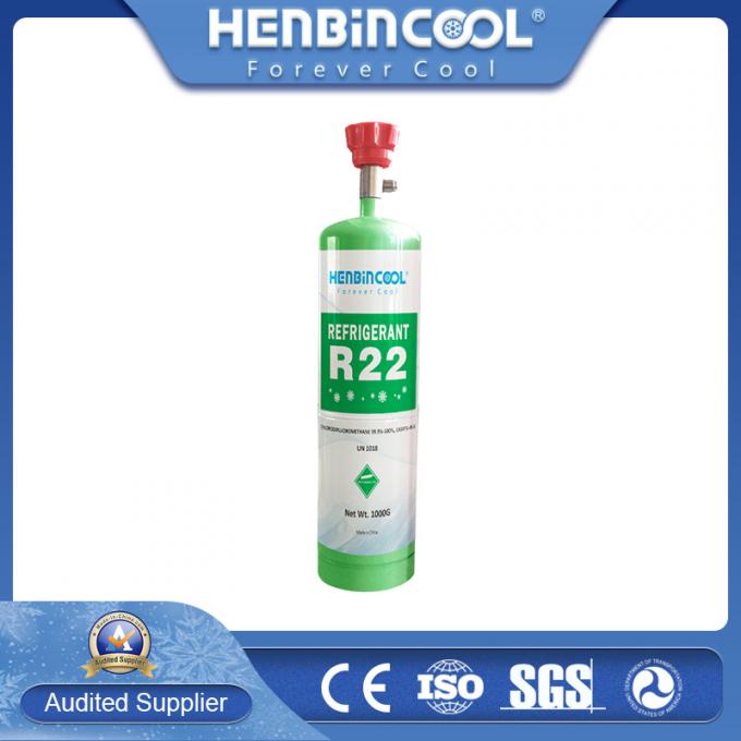 Henbincool R22 1000g in High Pressure Can Refrigerant Gas