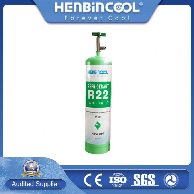 Henbincool R22 1000g in High Pressure Can Refrigerant Gas