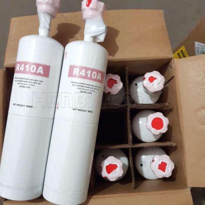 Purity 99.99% R410A 800g HFC Refrigerant Disposable Cylinder 2