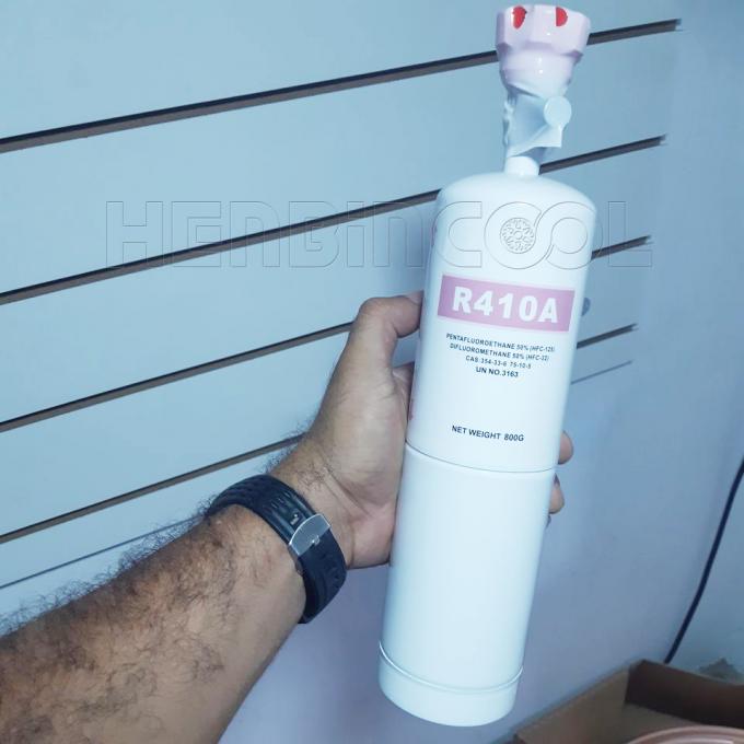 Purity 99.99% R410A 800g HFC Refrigerant Disposable Cylinder 1
