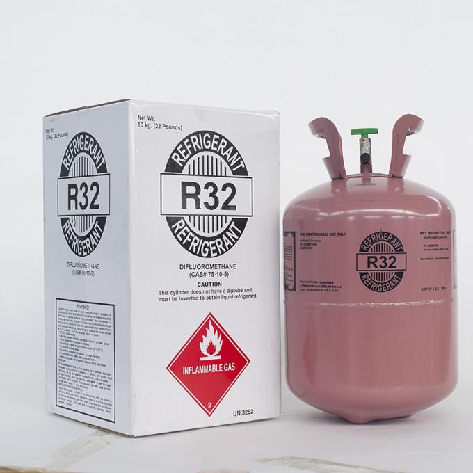 9.5KG Disposable Cylinder 99.99% HFC-R32 Refrigerant CH2FCF3 Refrigerant Gas 0