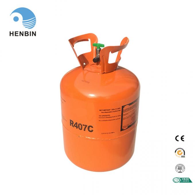 11.3kg Disposable Cylinder New Mixed R407c Refrigerant Gas