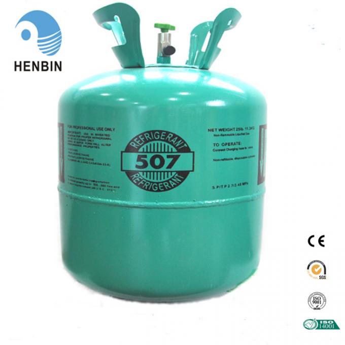 25LB Mixed Refrigerant Gas HFC R507A 11.3KG Packing Colorless And Clear 0