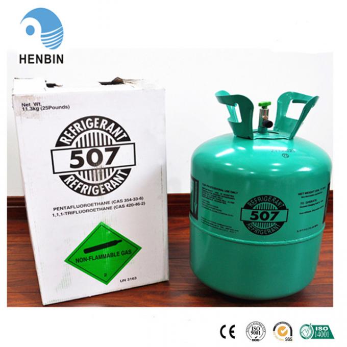 25LB Mixed Refrigerant Gas HFC R507A 11.3KG Packing Colorless And Clear 1