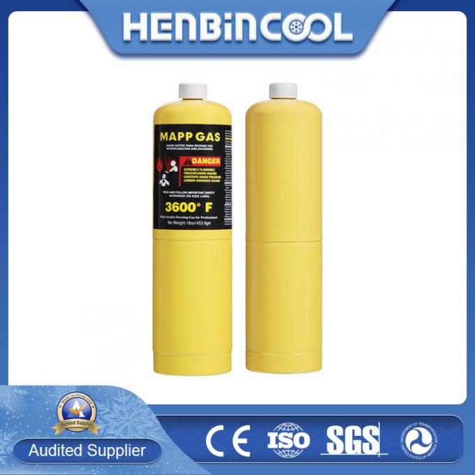 Henbin Mapp Gas 16oz/453.6g Welding Gas in Disposable Cylinder