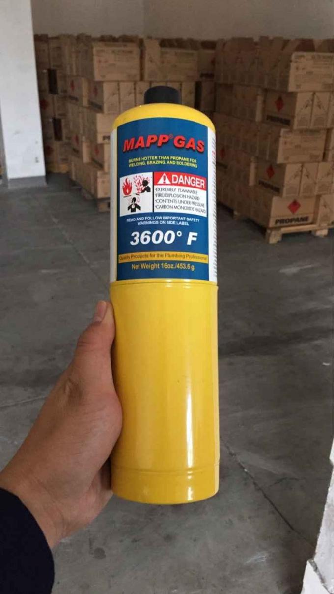 Customization Disposable MAPP GAS Cylinders 453.6g Map Gas Bottle