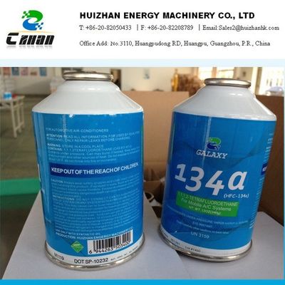 China N.W 340g CFC Refrigerants R134a Galaxy And Neutral Packing In Small Can supplier