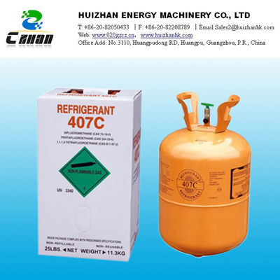 China R407C HCFC Refrigerant GAS  Refrigerants Air conditioning Potential Health Effects supplier