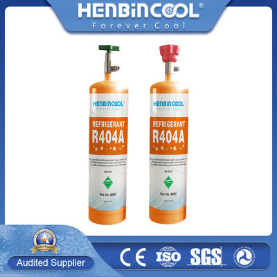 800g R404A Refrigerant Small Can 99.90%-99.97% Purity Non Flammable