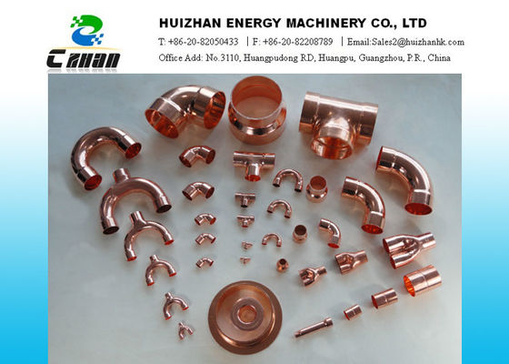 China Welding Air Conditioning Copper pipe fittings / copper tee for water piping project supplier