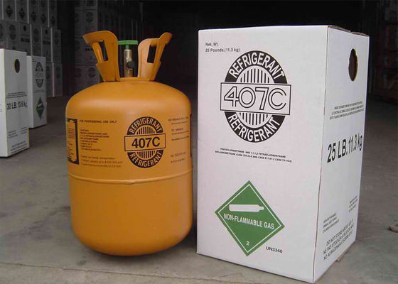 China R22 Substitute R407C Refrigerant With High Purity For Refrigeranting Systems supplier