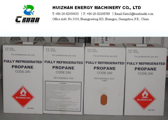 China C3H8 Gas No. 74-98-6 Natural Refrigerants R290 N.T. 10KG In Cylinder With SGS Approved supplier